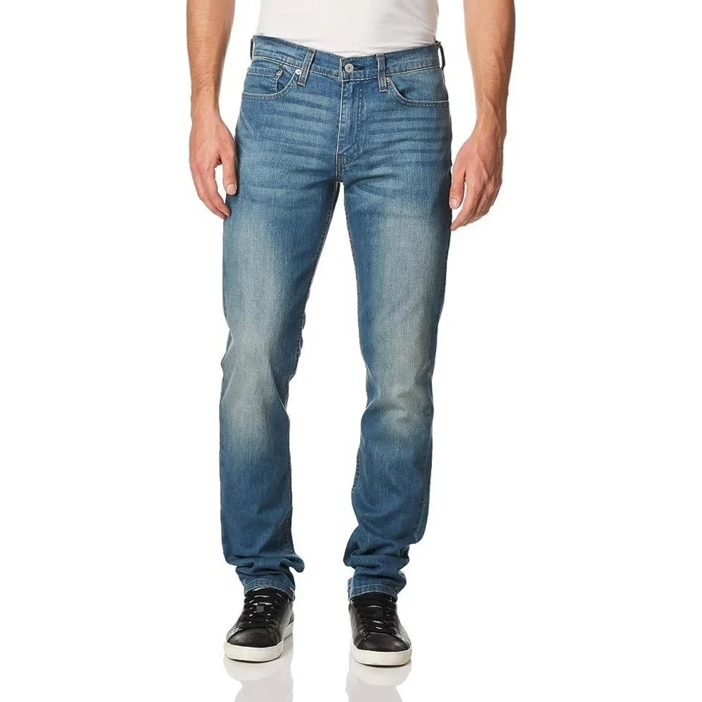 Levi's 511 Slim 26x29 Men's Stretch Denim Jeans Throttle Dark Wash Blue